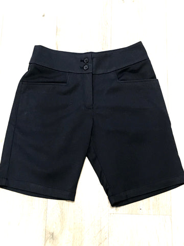 Girls Navy Tailored Shorts