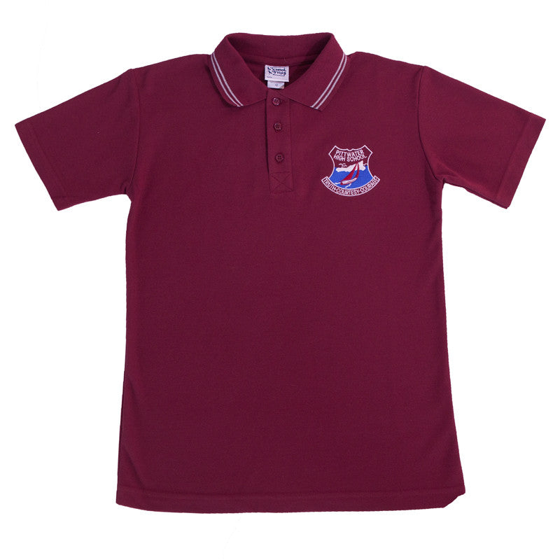 Junior Boys Maroon Polo